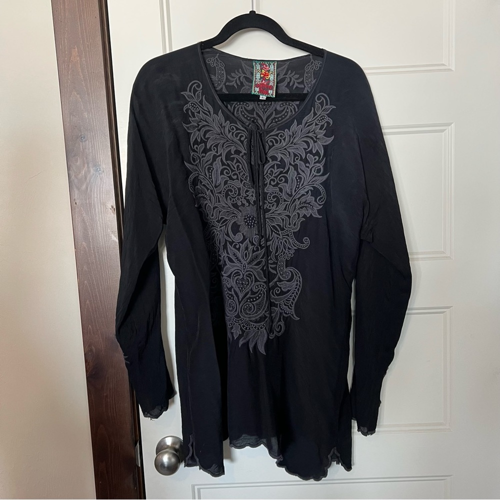 Johnny Was Embroidered Top